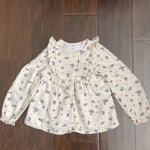 Zara Girls Floral Blouse
